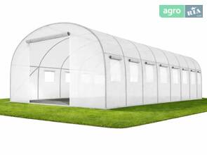 Теплиця садова 24 м² Funfit Garden (8 х 3 х 2 м) з армованою плівкою