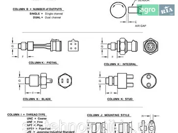 Датчик обертів RE530046, RE534550, RE524231 до трактора John Deere - фото