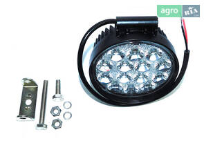 Фара LED кругла 42W, 14 ламп, 116*137,5 мм, широкий промінь 12/24В (пр-во Юбана) 453701050