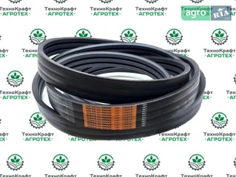 Ремінь клиновий AG14700W, HXE12425, 3RHB229, 1004588 до John Deere - фото