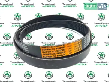Ремінь клиновий AG15540R, HXE95151, R275172 до комбайна John Deere - фото