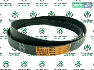 Ремінь клиновий AG22740R, R106123, L169272, 8PK2565 до комбайна John Deere - фото