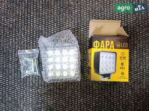 LED фара квадратна 48W широкий промінь 10/30V 6000K до МТЗ